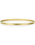18 Karat Oval Wire Bangle Bracelet - 3mm