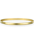 18 Karat Oval Wire Bangle Bracelet - 4mm