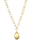 18 Karat Gold Large Oval Locket