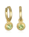 18 Karat Gold Blue Ceylon Sapphire Granulation Drops