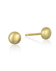 18 Karat Gold Mini Button Studs