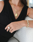 18 Karat Gold Large Oval Locket