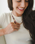 22 Karat Gold Multi-Colored Tourmaline Graduated Bead Necklace