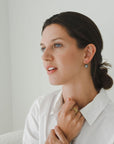 18 Karat Gold Black Tahitian Baroque Pearl Drop Earrings