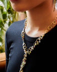 18 Karat Gold Umba Sapphire Briolette Fringe Necklace