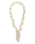 18 Karat Gold Graduated Moonstone Fringe 36" Necklace