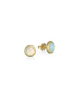 18 Karat Gold Australian Opal Studs
