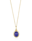 18 Karat Gold Tanzanite Cabochon Pendant
