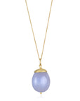 18 Karat Gold Chalcedony Nugget Pendant