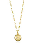 18 Karat Gold and Diamond Small Round Locket