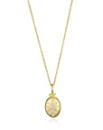 18 Karat Gold and Diamond Small Oval Locket