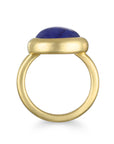 18 Karat Gold Tanzanite Cabachon Ring - 8.21 Cts