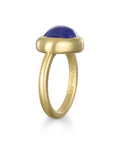 18 Karat Gold Tanzanite Cabachon Ring - 8.21 Cts