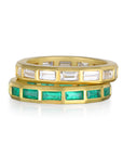 18 Karat Gold Emerald Eternity Band