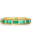 18 Karat Gold Emerald Eternity Band