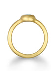 18 Karat Gold Brazilian Emerald Dome Ring