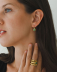 22 Karat Gold Colombian Emerald Bezel Ring