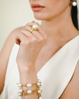 18 Karat Gold Black Tahitian Pearl Convertible Necklace + Bracelet