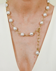 18 Karat Gold Black Tahitian Pearl Convertible Necklace + Bracelet