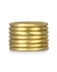 18 Karat Gold Round Comfort Fit Stack Ring - Thin