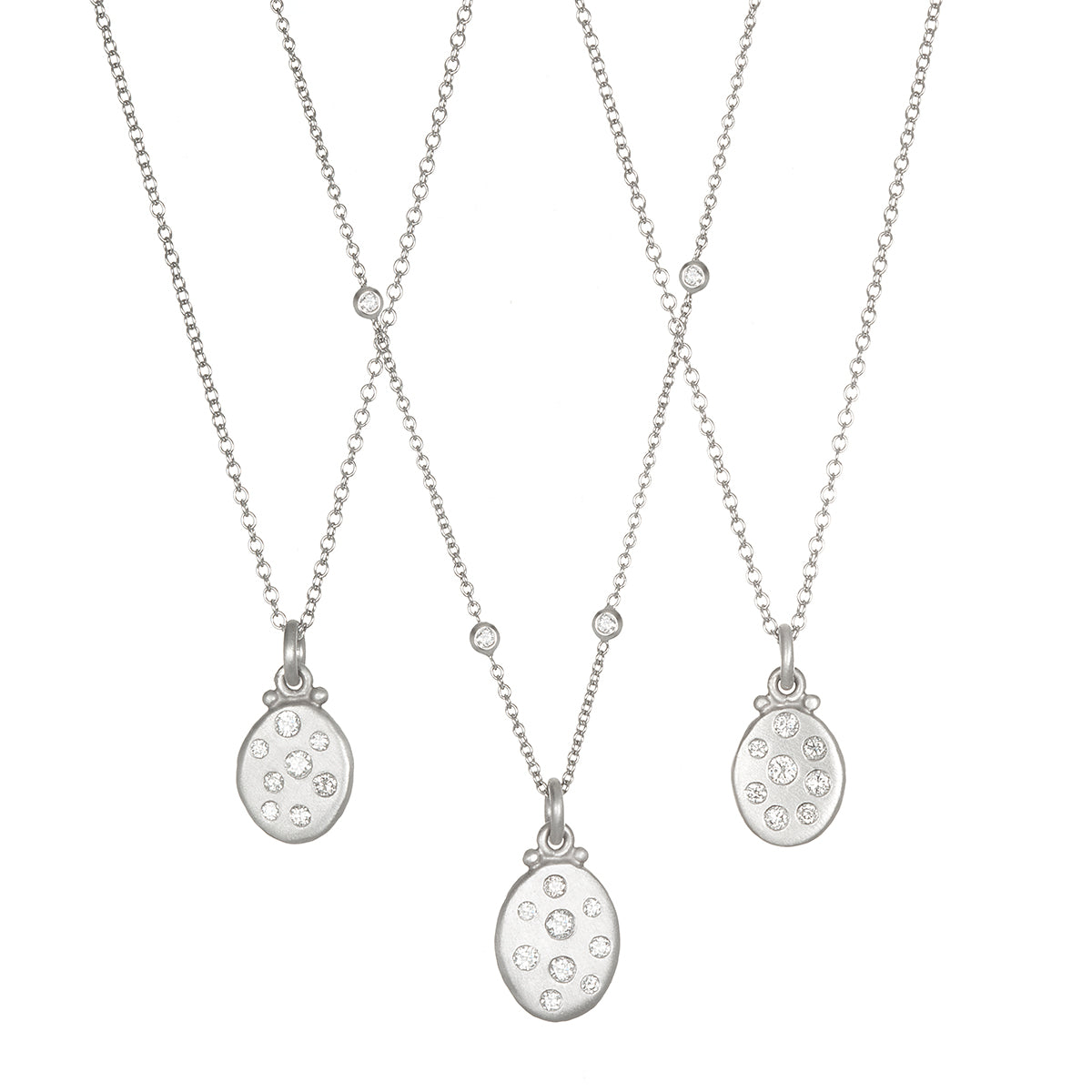 Platinum dog store tag chain