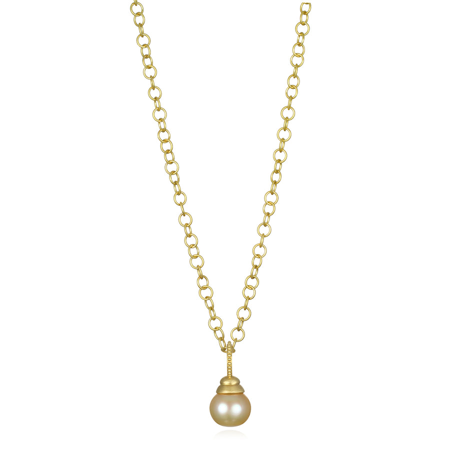 18 Karat Gold Golden South Sea Pearl Pendant