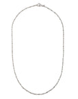 Platinum Hand-Wrapped Diamond Bead Necklace