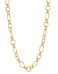 18 Karat Gold Mini Marquise Link Chain