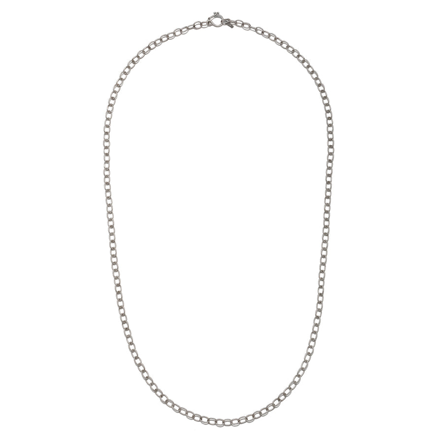 Platinum Oval Link Chain