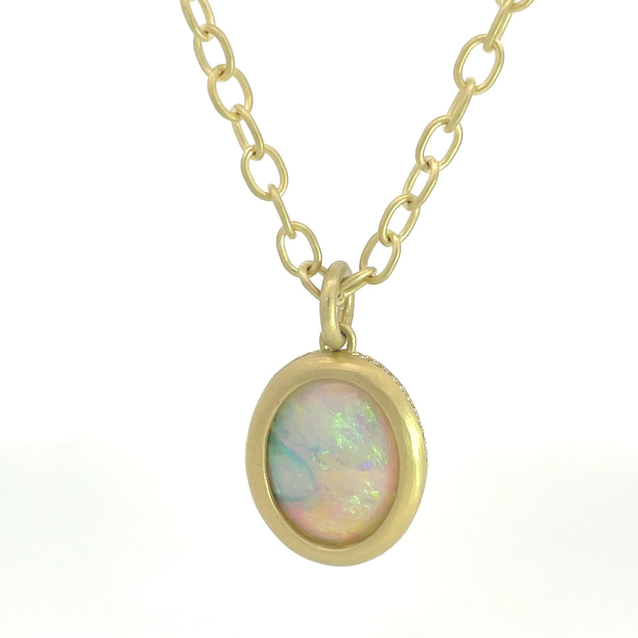 19.37 Carat Corcoran Field Lightning Ridge Crystal Opal