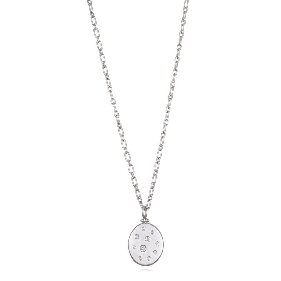 Platinum Mini Paperclip Vintage Link Chain