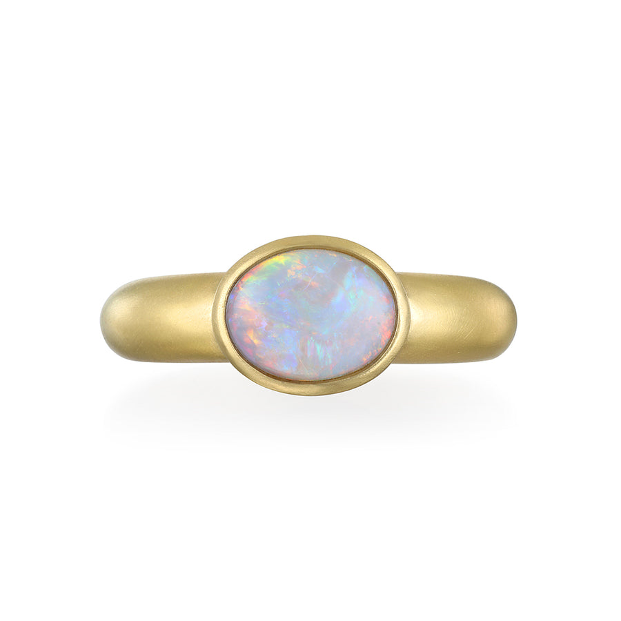 18 Karat Gold Australian Opal Ring