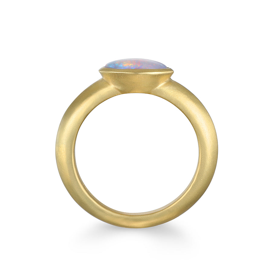 18 Karat Gold Australian Opal Ring