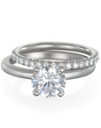 Platinum 4-Prong Solitaire Setting - Diamond sold separately