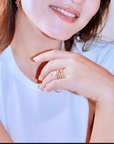18 Karat Gold Hot Pink Tourmaline Bezel Ring