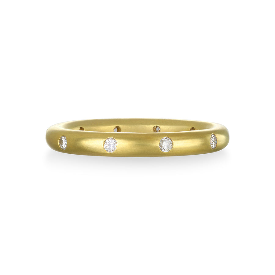 18 Karat Gold Comfort Fit Diamond Eternity Band