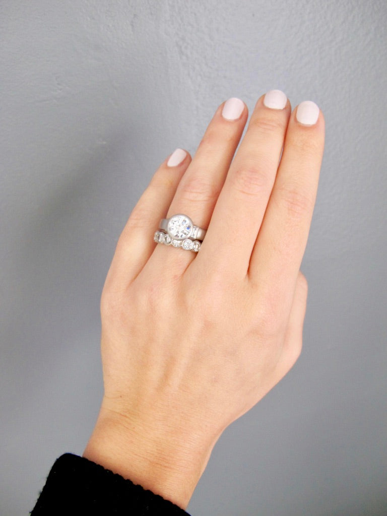 Platinum Diamond Eternity Band - Large