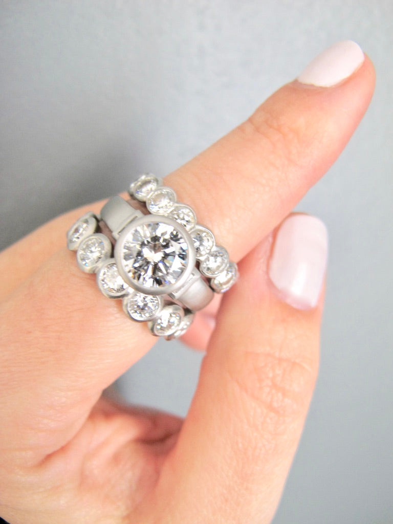 Platinum Diamond Eternity Band - Medium