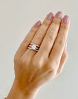 Platinum Diamond Stack Ring