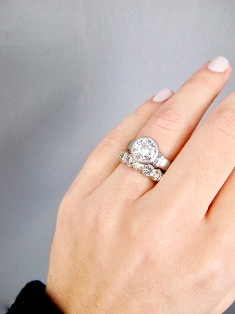 Platinum Diamond Eternity Band - Large