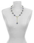 18 Karat Gold Black Tahitian Pearl Convertible Necklace + Bracelet