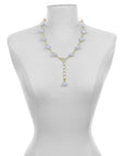 18 Karat Gold White South Sea Pearl Convertible Necklace + Bracelet