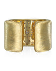 18 Karat Gold Diamond Sunburst Cuff Bracelet