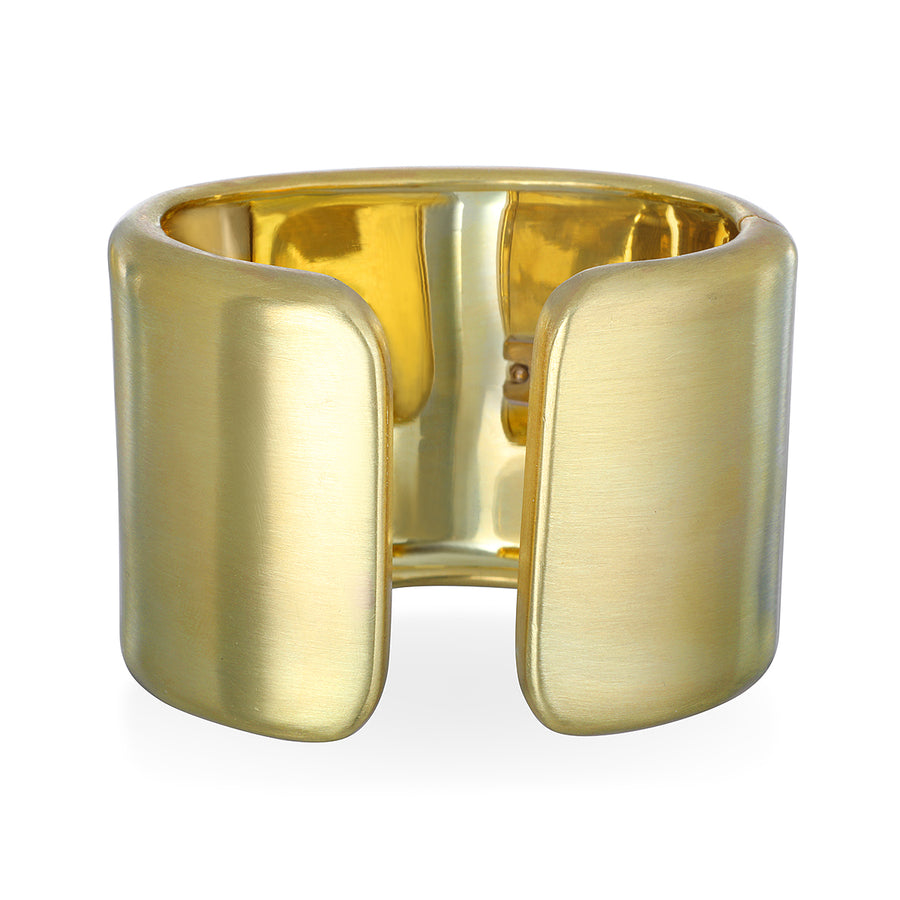 18 Karat Gold Hinged Cuff