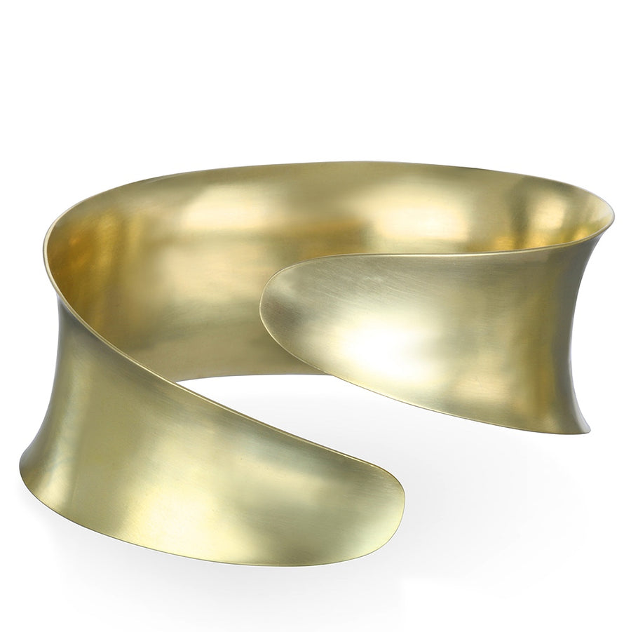 18 Karat Gold Anticlastic Bypass Cuff
