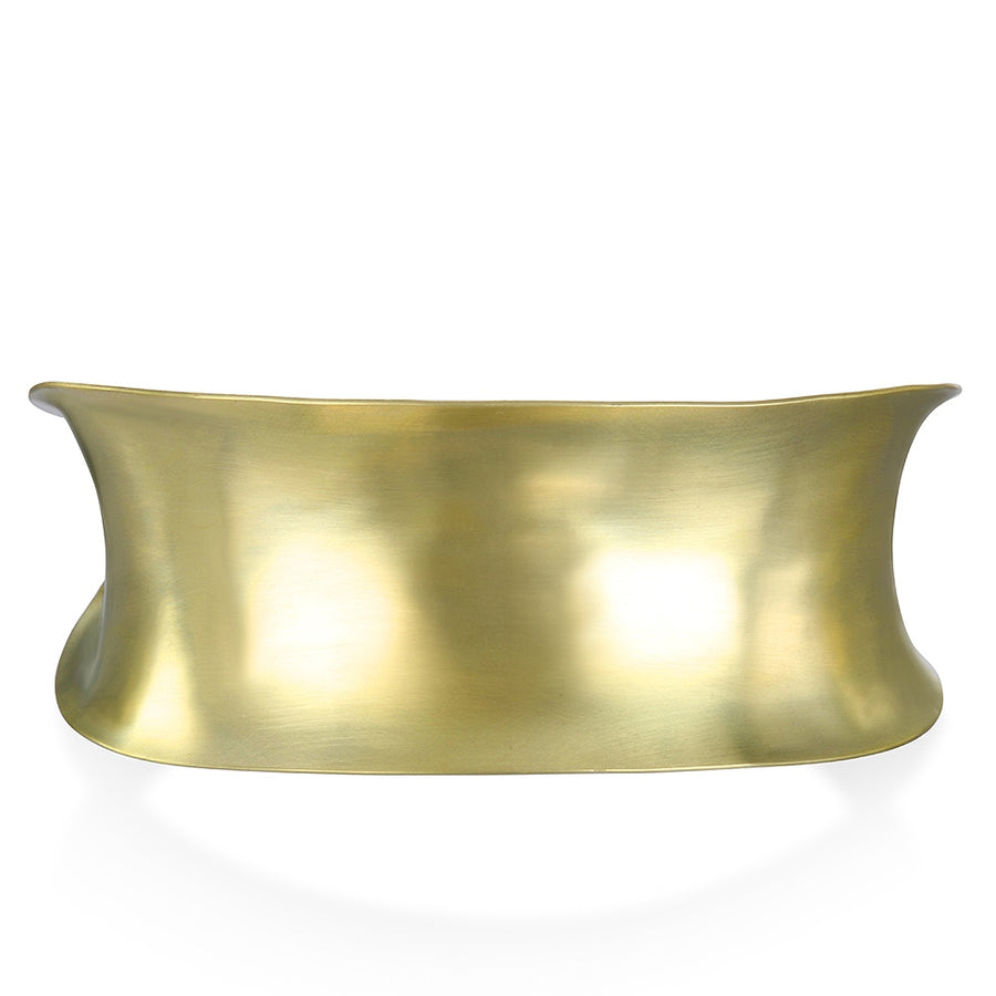 18 Karat Gold Anticlastic Cuff