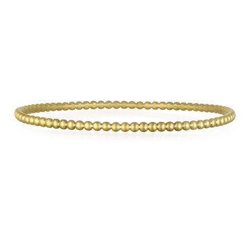 18 Karat Gold Granulation Bead Bangle
