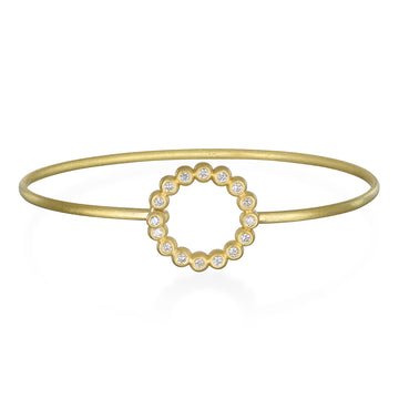 Round Closure Diamond Bracelet