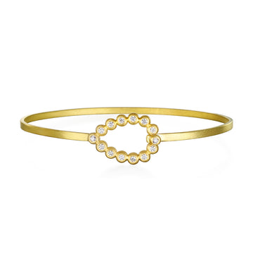 Teardrop Diamond Bangle
