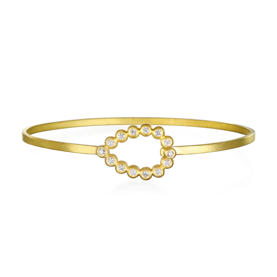 Teardrop Diamond Bangle